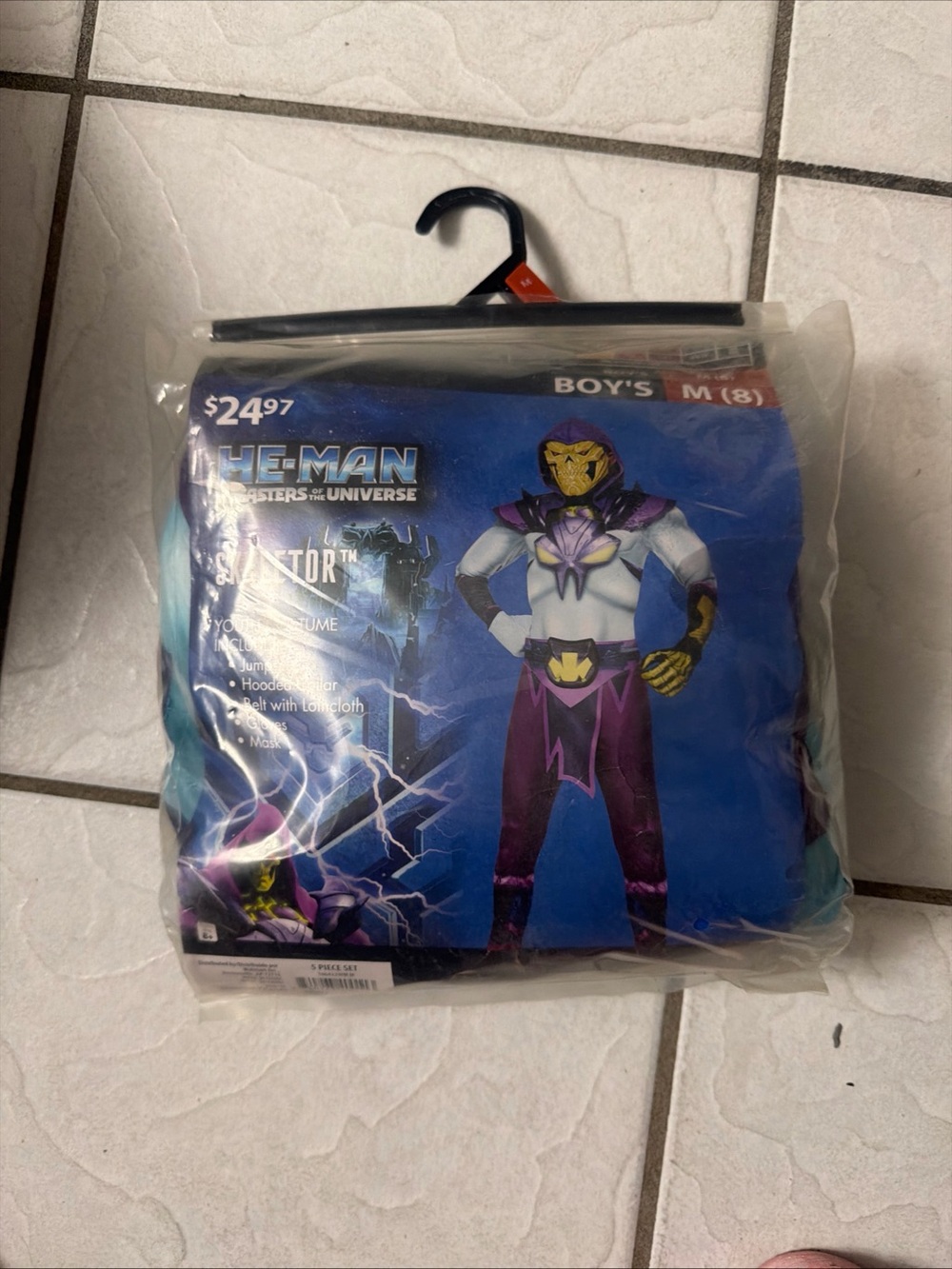 Masters He-Man Skeletor Boys Purple and Black Superhero Costume
